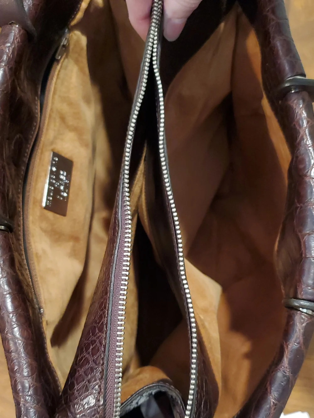 Mauro Governa For Suarez Alligator Work Tote